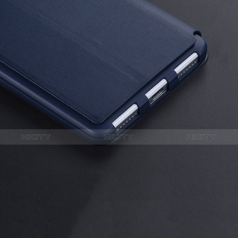 Schutzhülle Stand Tasche Leder L01 für Huawei Honor 7 Blau