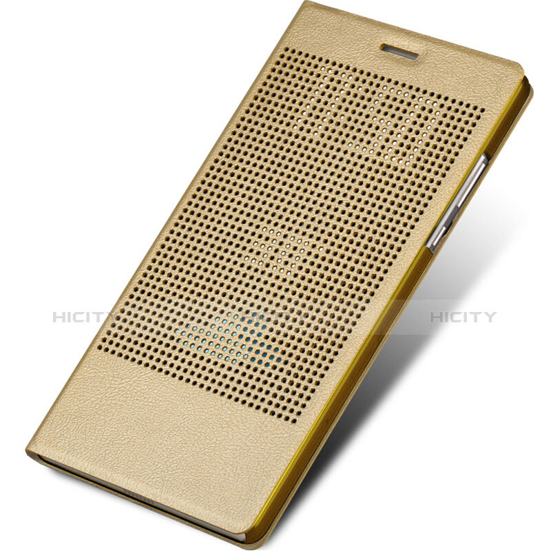 Schutzhülle Stand Tasche Leder L01 für Huawei Honor Note 8 Gold