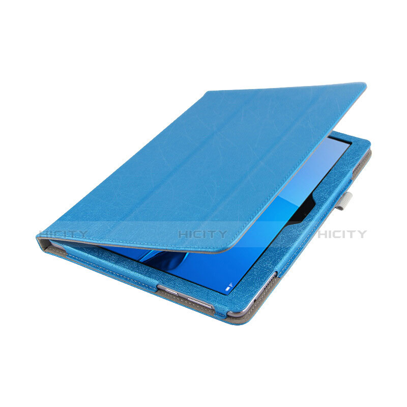 Schutzhülle Stand Tasche Leder L01 für Huawei MediaPad M3 Lite 10.1 BAH-W09 Blau