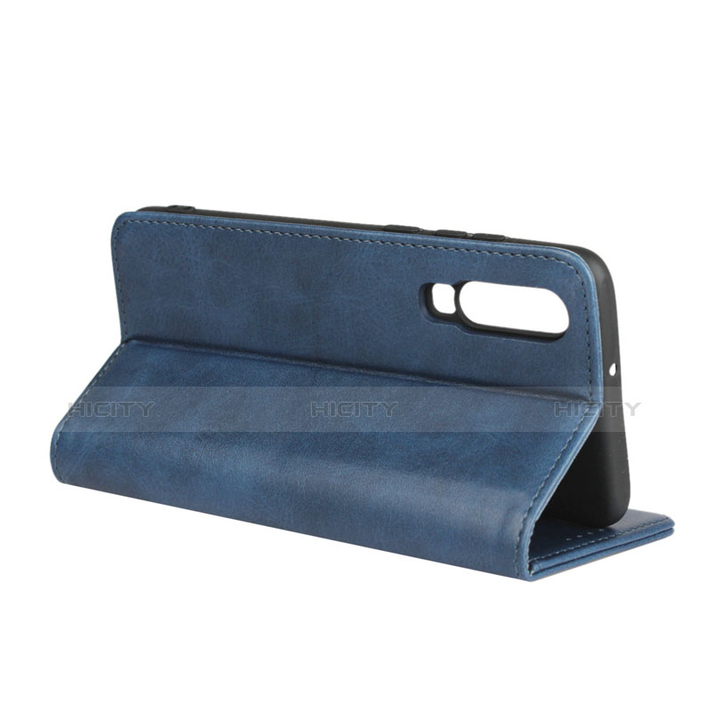 Schutzhülle Stand Tasche Leder L01 für Huawei P30 Blau