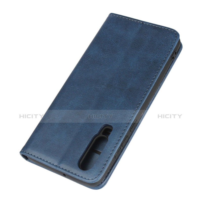 Schutzhülle Stand Tasche Leder L01 für Huawei P30 Blau