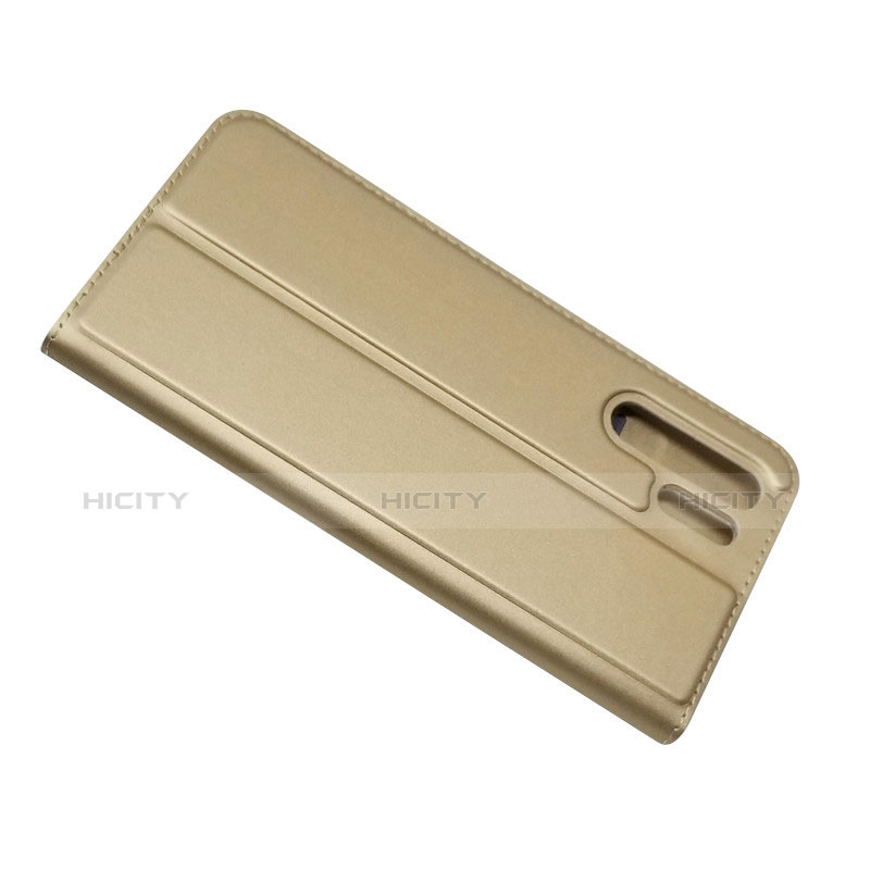 Schutzhülle Stand Tasche Leder L01 für Huawei P30 Pro New Edition Gold