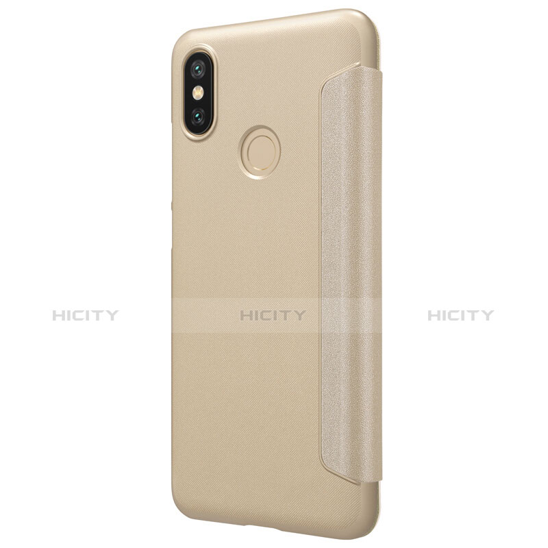 Schutzhülle Stand Tasche Leder L01 für Xiaomi Mi 6X Gold