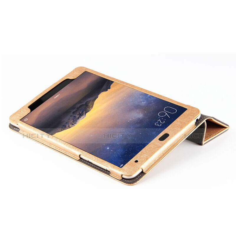 Schutzhülle Stand Tasche Leder L01 für Xiaomi Mi Pad 2 Gold