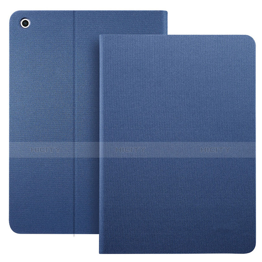 Schutzhülle Stand Tasche Leder L02 für Apple iPad 4 Blau groß