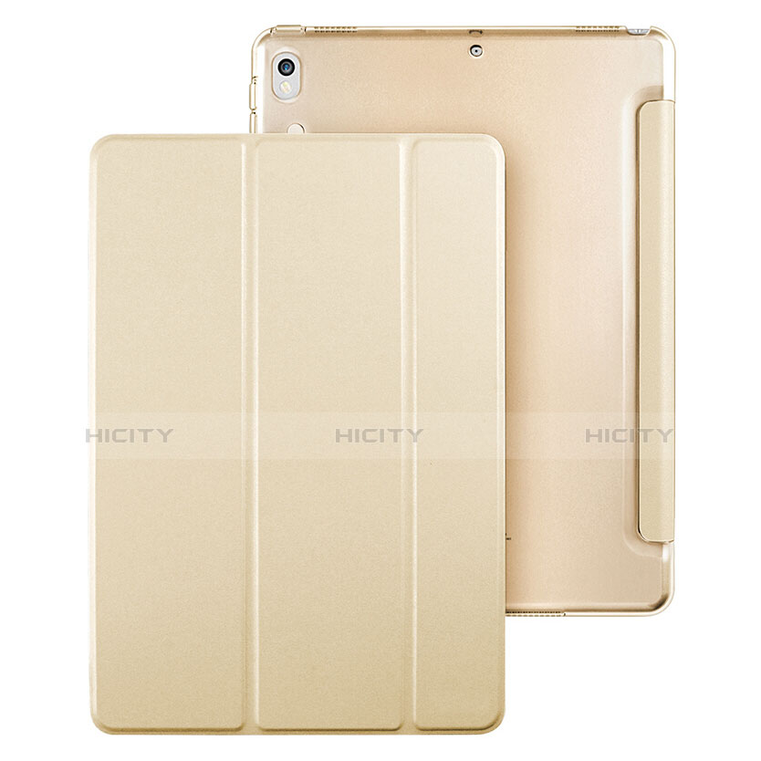 Schutzhülle Stand Tasche Leder L02 für Apple iPad Pro 10.5 Gold groß