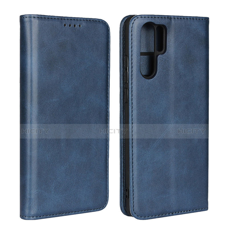 Schutzhülle Stand Tasche Leder L02 für Huawei P30 Pro New Edition Blau