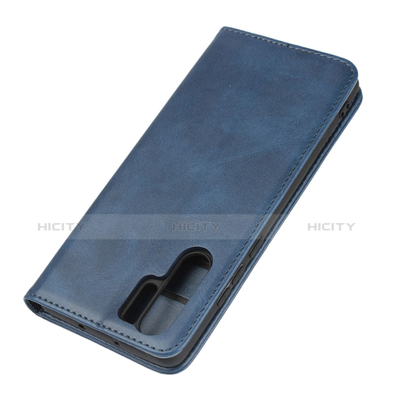 Schutzhülle Stand Tasche Leder L02 für Huawei P30 Pro New Edition Blau