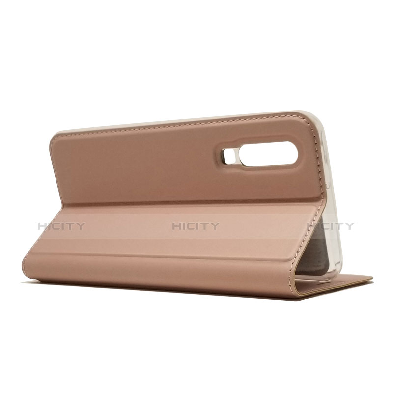 Schutzhülle Stand Tasche Leder L02 für Huawei P30 Rosegold Plus