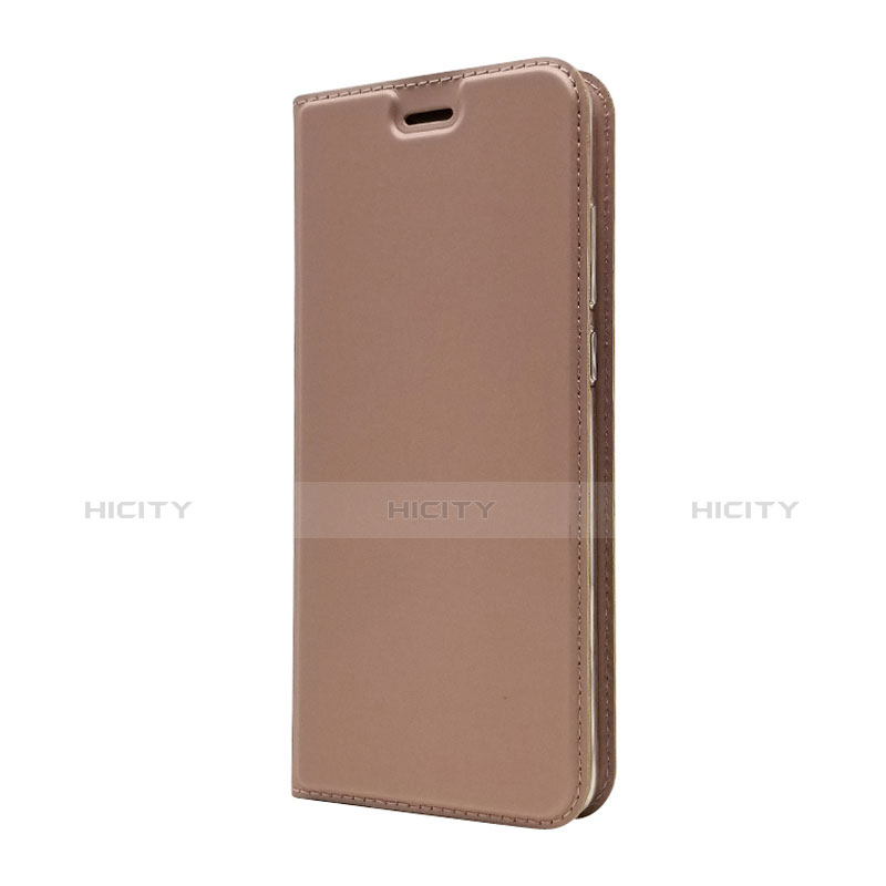 Schutzhülle Stand Tasche Leder L02 für Huawei P30 Rosegold groß