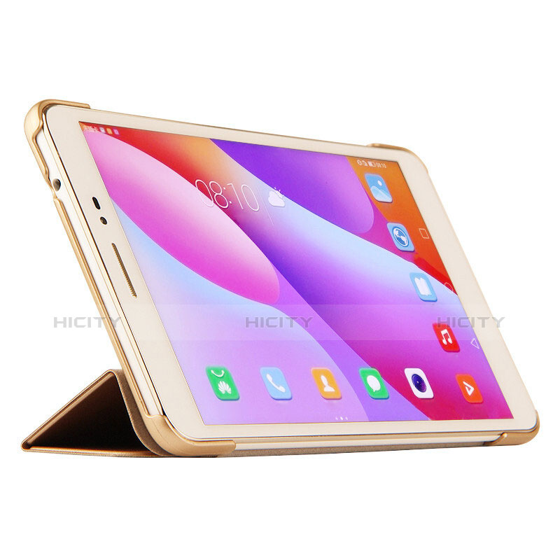 Schutzhülle Stand Tasche Leder L03 für Huawei Honor Pad 2 Gold