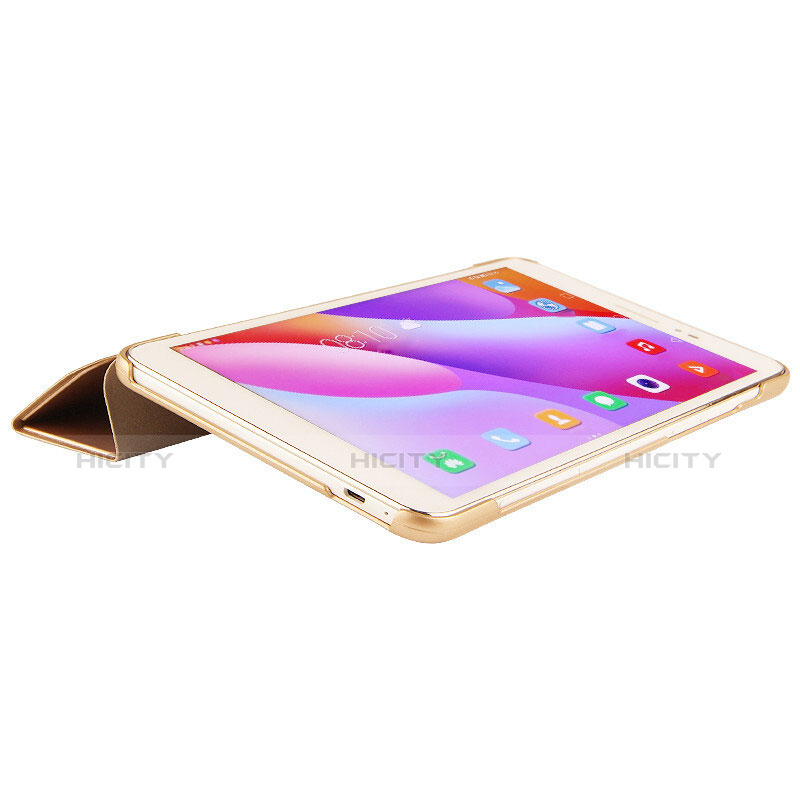 Schutzhülle Stand Tasche Leder L03 für Huawei Honor Pad 2 Gold