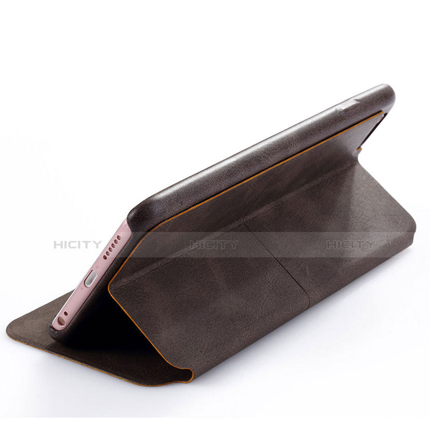 Schutzhülle Stand Tasche Leder L04 für Apple iPhone 6 Braun groß