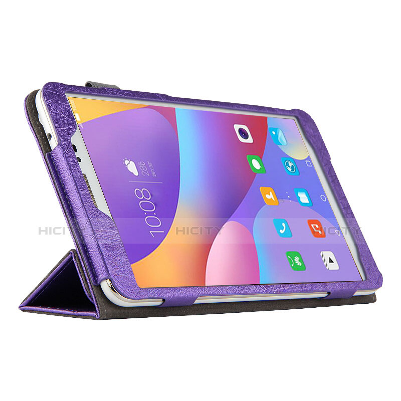 Schutzhülle Stand Tasche Leder L04 für Huawei Honor Pad 2 Violett