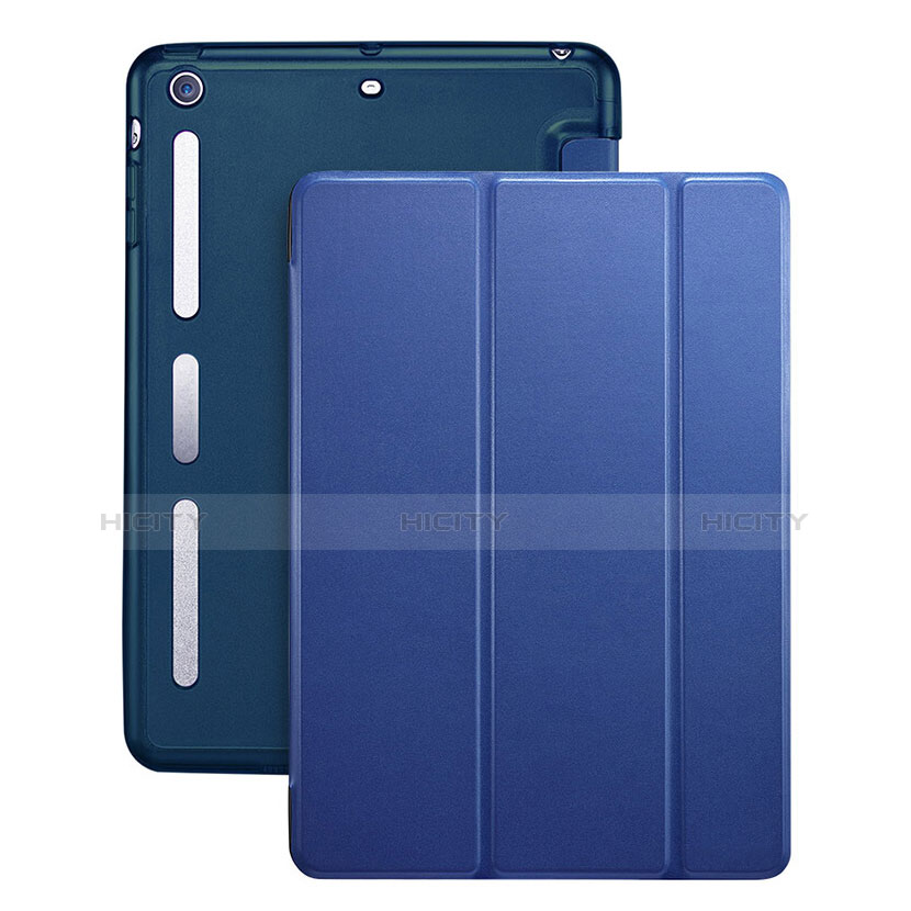 Schutzhülle Stand Tasche Leder L05 für Apple iPad Mini 2 Blau