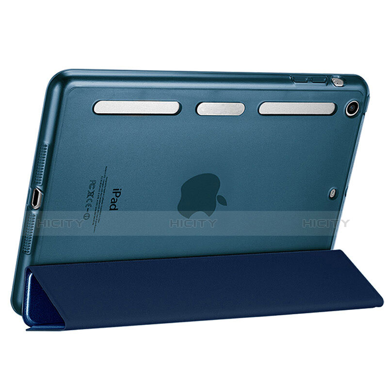 Schutzhülle Stand Tasche Leder L05 für Apple iPad Mini 2 Blau