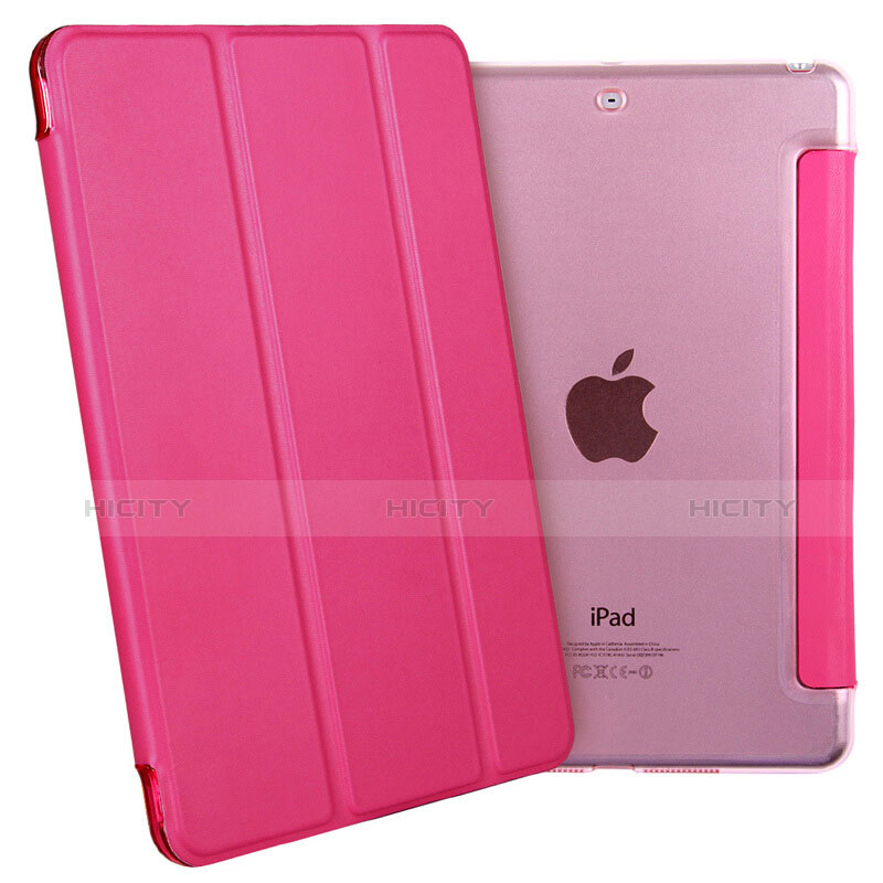 Schutzhülle Stand Tasche Leder L06 für Apple iPad Mini 2 Pink