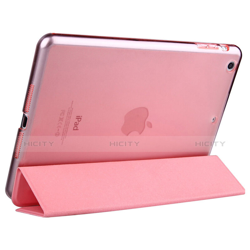 Schutzhülle Stand Tasche Leder L06 für Apple iPad Mini 2 Rosa