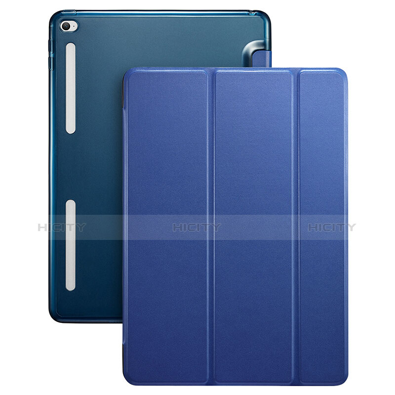 Schutzhülle Stand Tasche Leder L06 für Apple iPad Mini 4 Blau