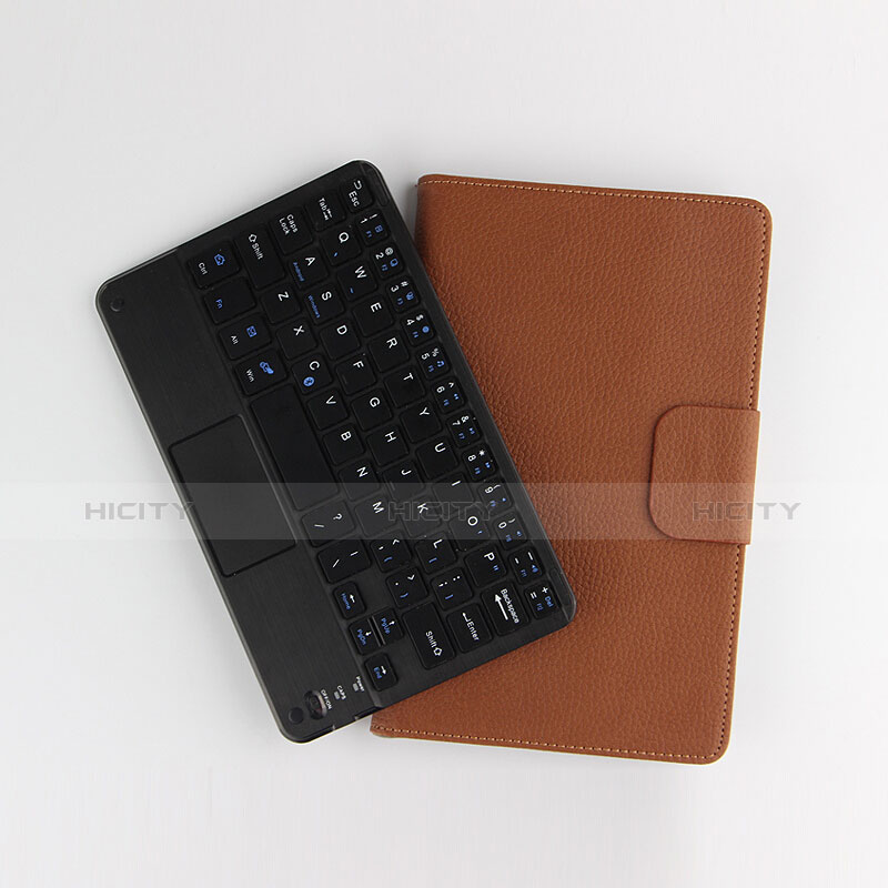 Schutzhülle Stand Tasche Leder mit Tastatur für Huawei MediaPad T3 8.0 KOB-W09 KOB-L09 Braun