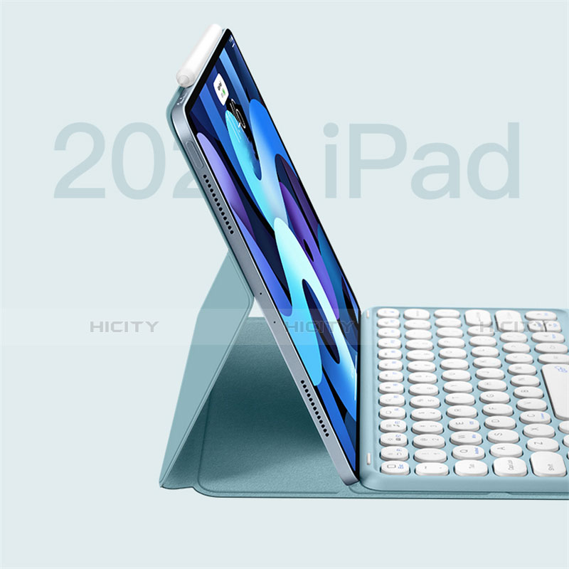 Schutzhülle Stand Tasche Leder mit Tastatur K01 für Apple New iPad Air 10.9 (2020)