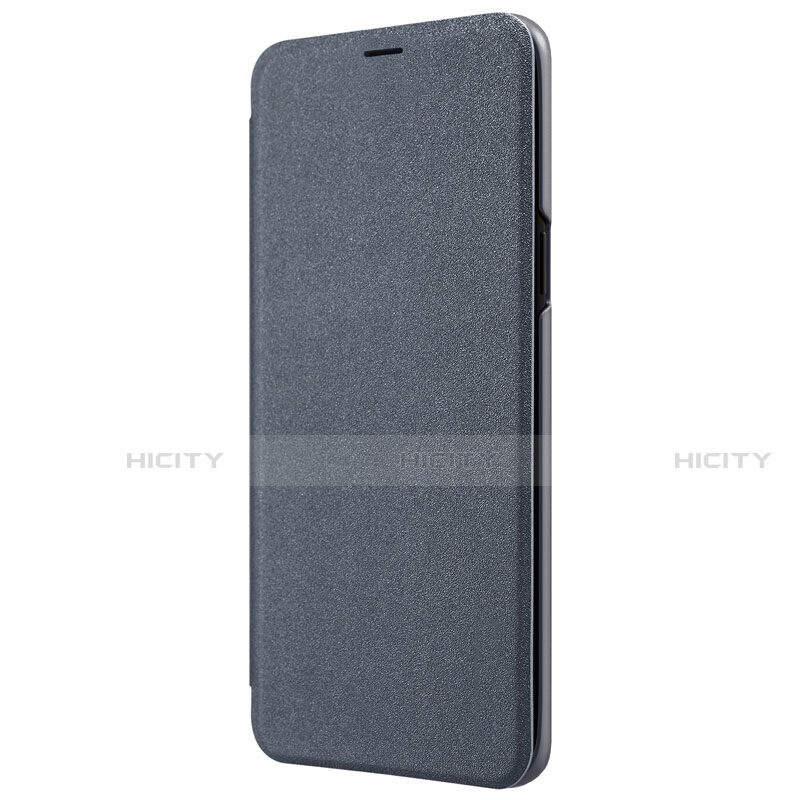 Schutzhülle Stand Tasche Leder S01 für Samsung Galaxy S9 Schwarz