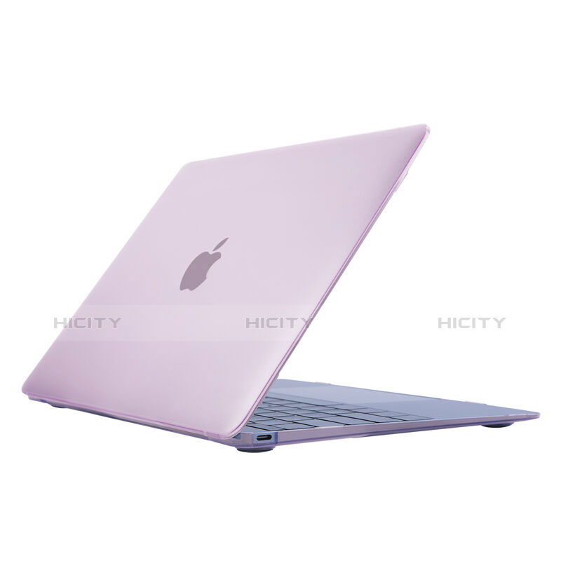 Schutzhülle Ultra Dünn Handyhülle Hülle Durchsichtig Transparent Matt für Apple MacBook 12 zoll Rosa