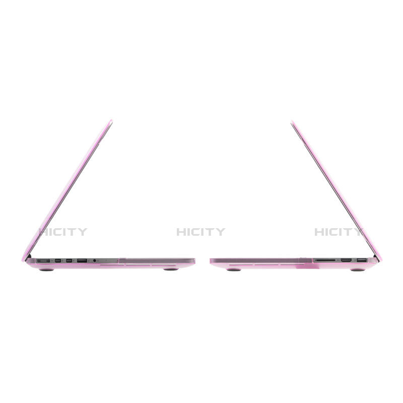 Schutzhülle Ultra Dünn Handyhülle Hülle Durchsichtig Transparent Matt für Apple MacBook Air 11 zoll Rosa