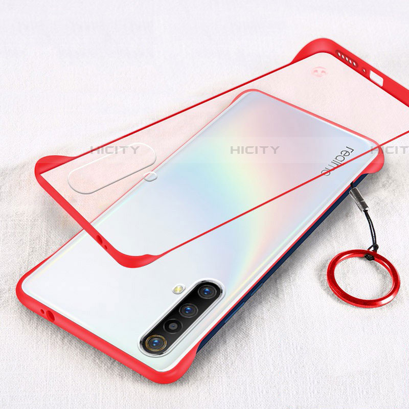 Schutzhülle Ultra Dünn Handyhülle Hülle Durchsichtig Transparent Tasche für Realme X50t 5G Rot