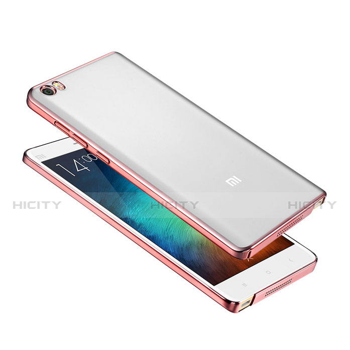 Schutzhülle Ultra Dünn Handyhülle Hülle Durchsichtig Transparent Tasche für Xiaomi Mi Note Rosegold