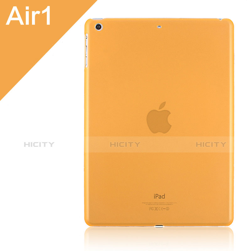 Schutzhülle Ultra Dünn Hülle Durchsichtig Transparent Matt für Apple iPad Air Orange