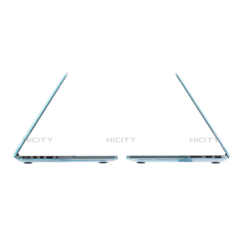 Schutzhülle Ultra Dünn Hülle Durchsichtig Transparent Matt für Apple MacBook Air 13 zoll Blau