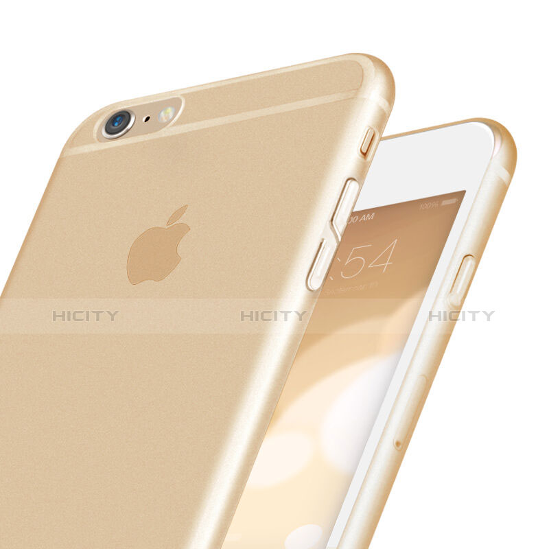 Schutzhülle Ultra Dünn Tasche Durchsichtig Transparent Matt für Apple iPhone 6 Gold