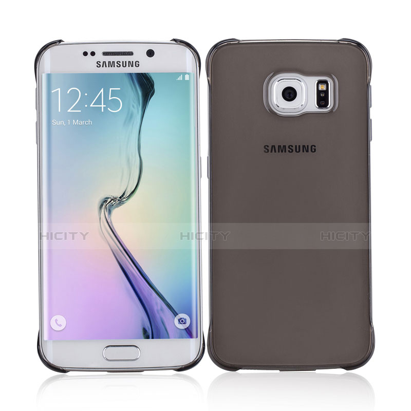 Schutzhülle Ultra Dünn Tasche Durchsichtig Transparent Matt für Samsung Galaxy S6 Edge SM-G925 Grau