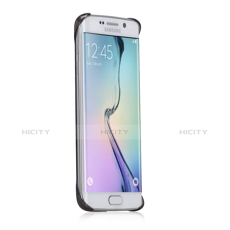 Schutzhülle Ultra Dünn Tasche Durchsichtig Transparent Matt für Samsung Galaxy S6 Edge SM-G925 Grau