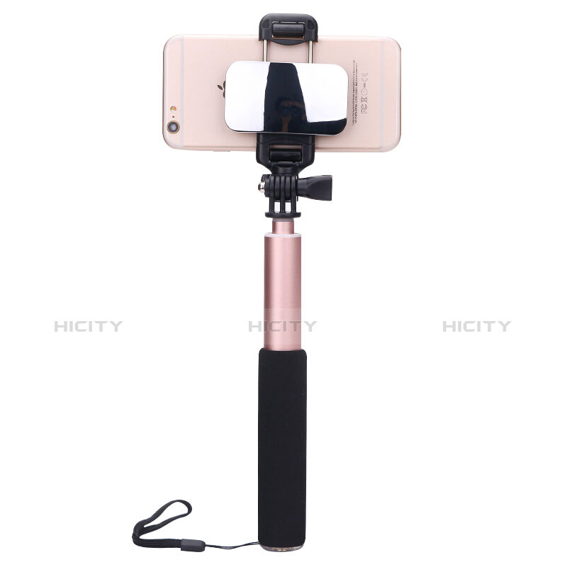 Selfie Stick Stange Bluetooth Teleskop Universal S13 Rosegold