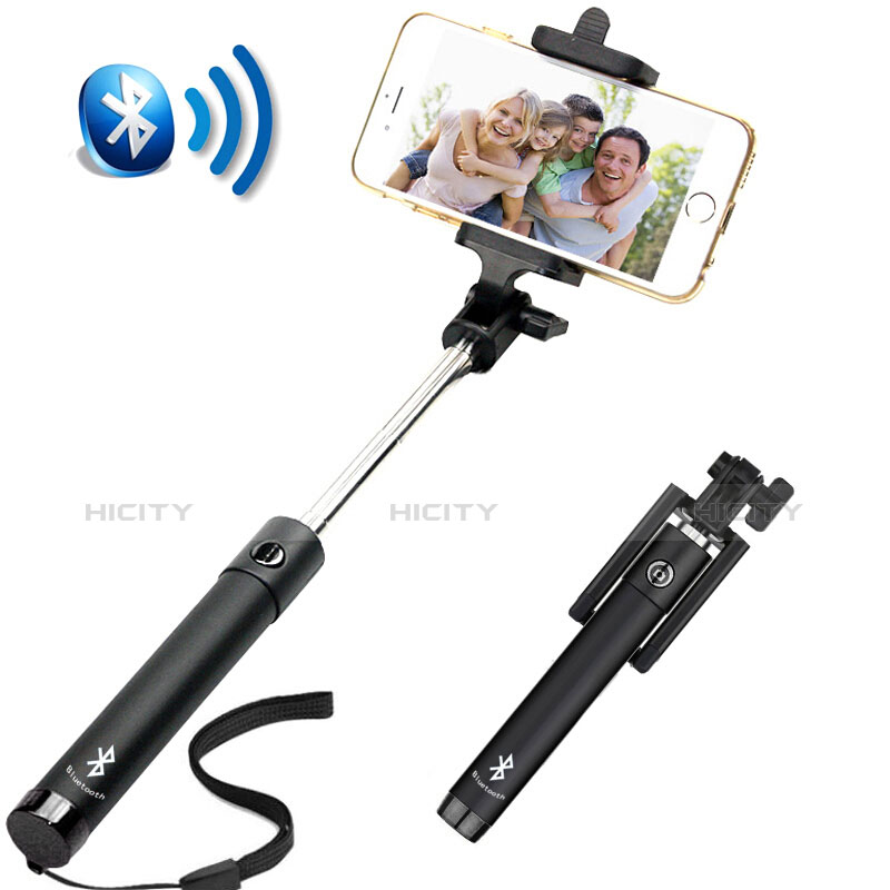 Selfie Stick Stange Bluetooth Teleskop Universal S14 Schwarz