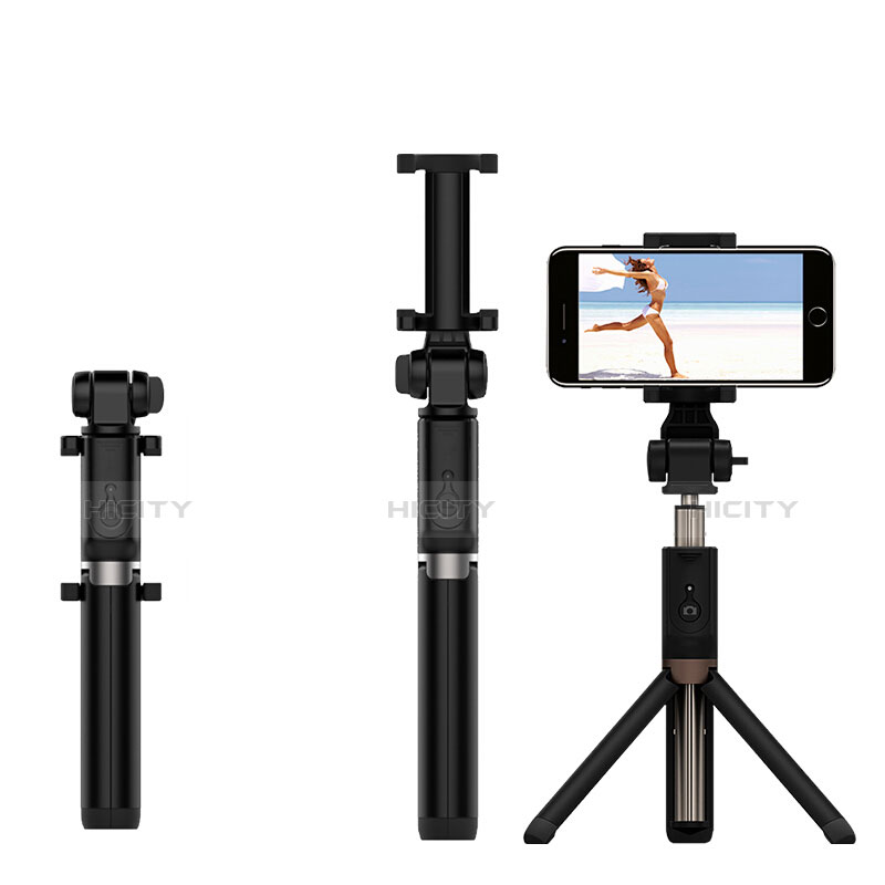 Selfie Stick Stange Bluetooth Teleskop Universal S23 Schwarz groß