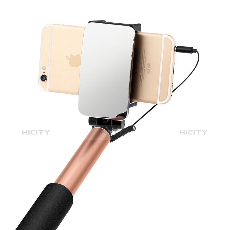 Selfie Stick Stange Verdrahtet Teleskop Universal S11 Gold