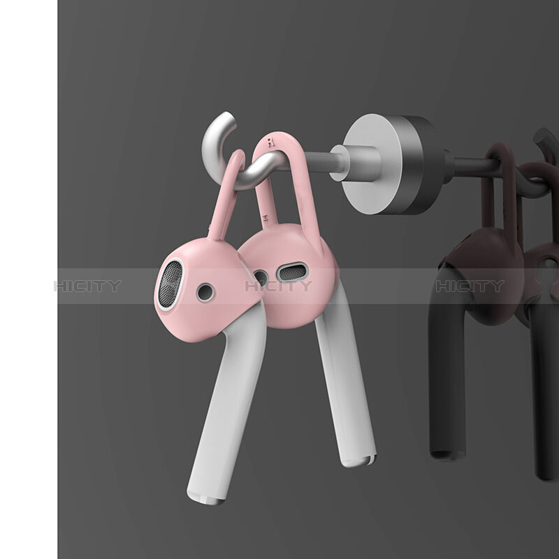 Silikon Hülle Gummi Schutzhülle für Apple AirPods Rosa groß