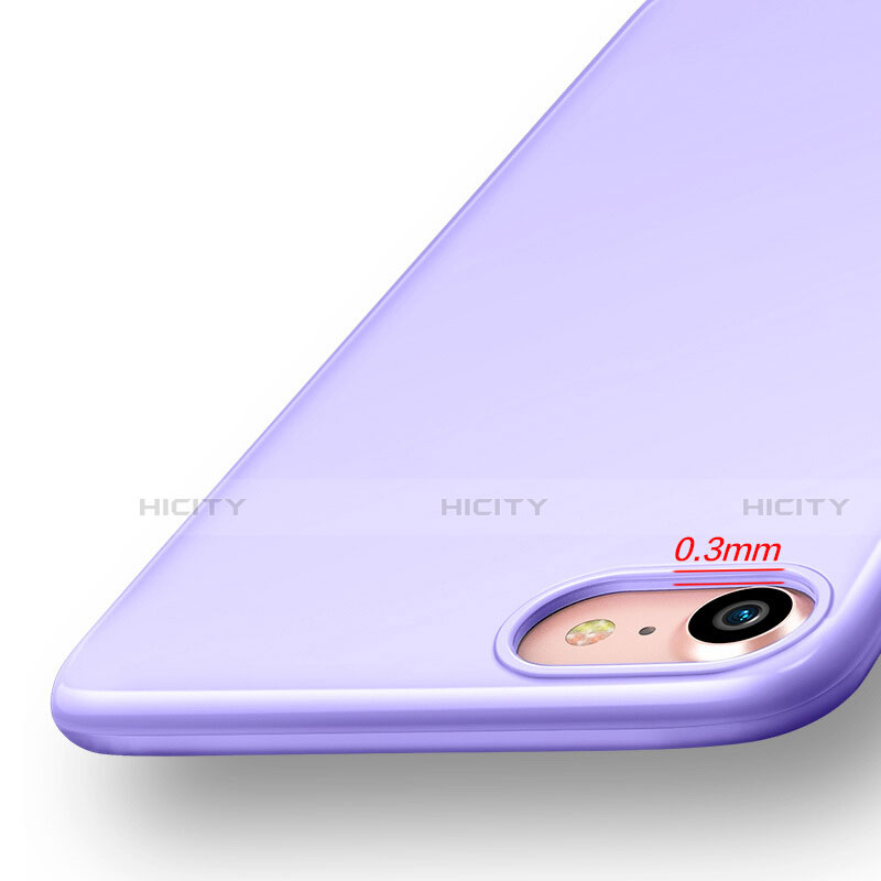 Silikon Hülle Gummi Schutzhülle für Apple iPhone SE (2020) Violett