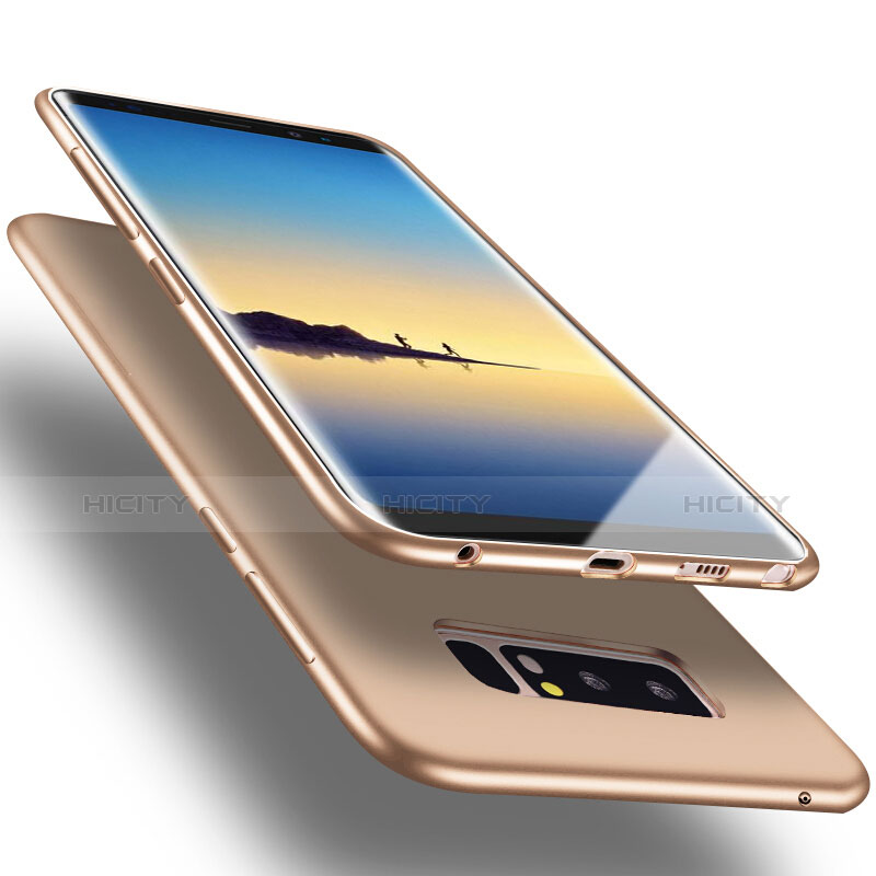 Silikon Hülle Gummi Schutzhülle für Samsung Galaxy Note 8 Duos N950F Gold