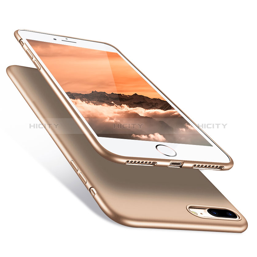 Silikon Hülle Gummi Schutzhülle Gel für Apple iPhone 7 Plus Gold