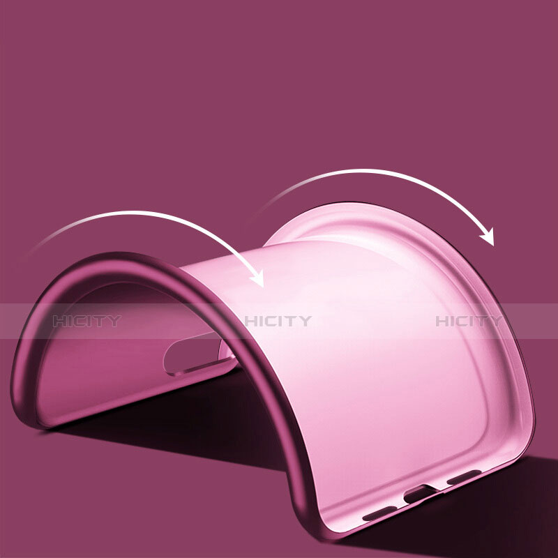 Silikon Hülle Gummi Schutzhülle Gel für Apple iPhone 7 Plus Violett