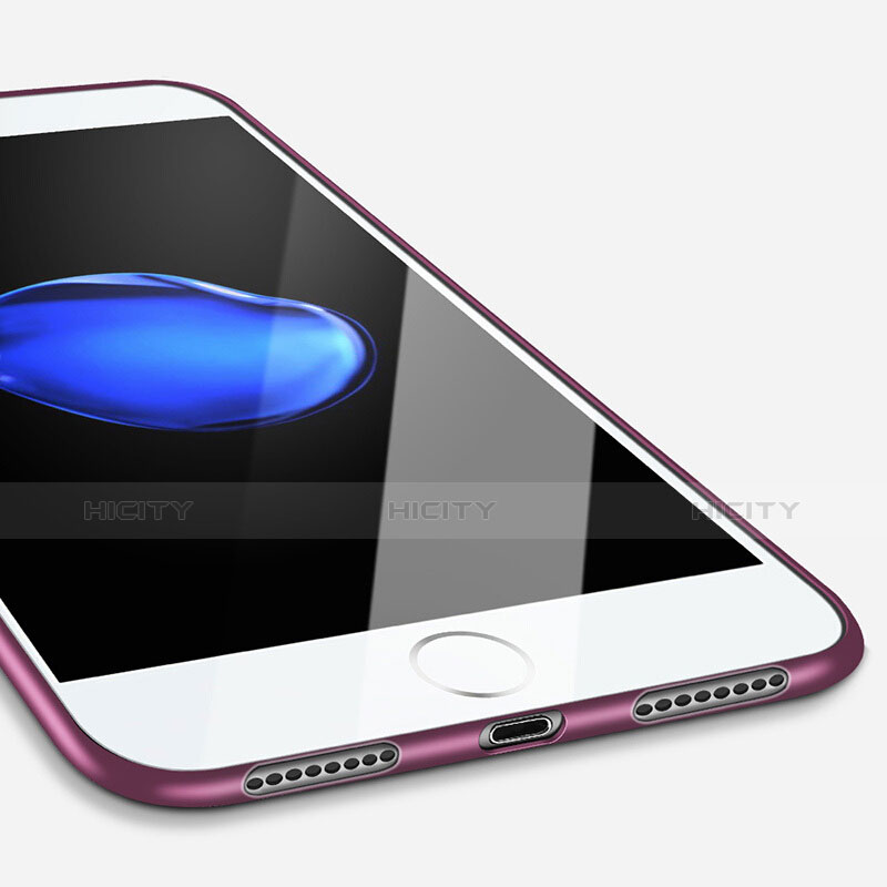 Silikon Hülle Gummi Schutzhülle Gel für Apple iPhone 7 Violett
