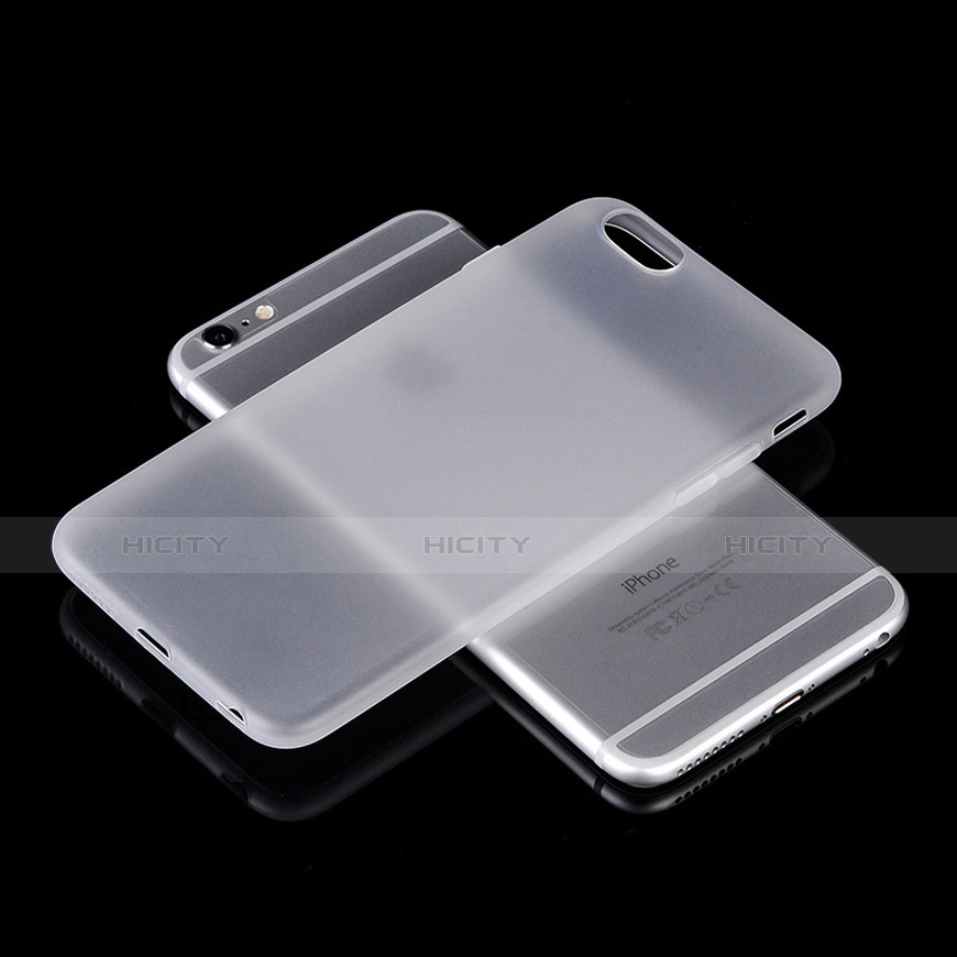 Silikon Hülle Gummi Schutzhülle Matt für Apple iPhone 6S Plus Weiß