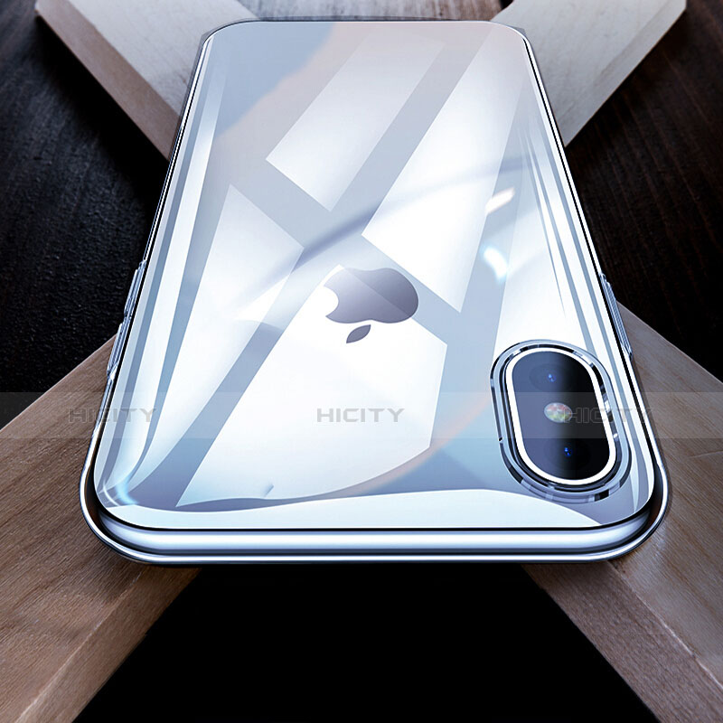 Silikon Hülle Gummi Schutzhülle Spiegel für Apple iPhone Xs Klar Plus