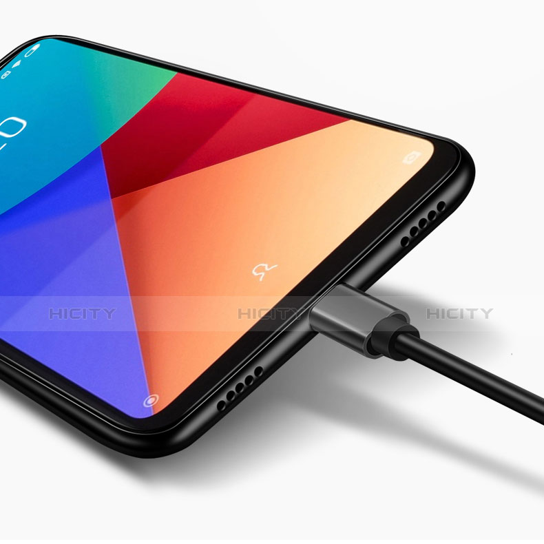 Silikon Hülle Gummi Schutzhülle Spiegel für Xiaomi Pocophone F1 Schwarz