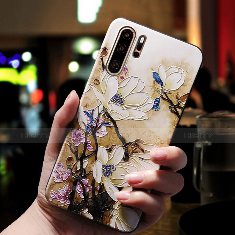 Silikon Hülle Handyhülle Gummi Schutzhülle Blumen für Huawei P30 Pro New Edition Plusfarbig