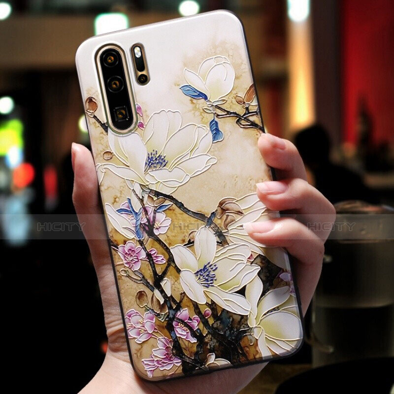 Silikon Hülle Handyhülle Gummi Schutzhülle Blumen für Huawei P30 Pro New Edition Plusfarbig